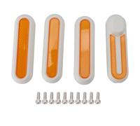 Bonbela Cinta reflectante universal reflectante para scooter eléctrico Xiaomi M365 PRO 1S PRO2 MI3 modelos con material ABS de alta calidad (blanco)