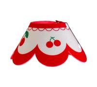 Bonbela Coloque de Gato Collar de Recuperación de Gato Elizabeth Collar Cat Elizabethan Collar Softable Softable Pedido Que la Mordida para Lamer para Bañarse con Lindo Patrón (Cereza)