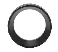 Bonbela Embudo Dosificador de café de Aleación de Aluminio, Anillo Dosificador Magnético de Portafiltro para Máquina de café con Prevención de Derrames para Oficina en Casa (Negro)