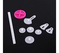 Bonbela Engranajes de Plástico Kits de Gusano de Correa de Polea Juego de Engranajes de Robot Motor Piezas de Bricolaje (85 Tipos de Equipos)