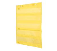 Bonbela Gráfico de Bolsillo Magnético 5 Filas Bolsillos Transparentes de Enseñanza Ecuaciones Matemáticas de Vocabulario con Imanes Integrados Sujetadores de Bucle de Gancho para el (Amarillo)