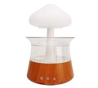 Bonbela Humidificador de nubes de lluvia, gotas de agua, 7 colores cambiantes, humidificador de nubes de lluvia, luz nocturna, difusor de hongos, escritorio, cama, sueño, estado de ánimo relajante