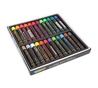 Bonbela Juego de 24 Piezas de Pastel Al óleo, Suministros de Arte Duraderos que No Se Decoloran para Pintar, Dibujar y Dibujar con Caja Fina, Incluye 24 Colores Vibrantes