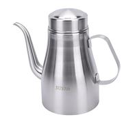 Bonbela Lata de Aceite de Acero Inoxidable, Botella Dispensadora de Aceite a Prueba de Fugas con Tapa con Hebilla de Bloqueo y Boquilla de 7,5 Cm, para Cocina y Restaurante (Quiero)