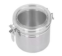 Bonbela Lata Sellada de Acero Inoxidable, Recipiente Hermético para Almacenamiento de Alimentos para Cocina con Material de Acero Inoxidable, Ideal para Sobras, Refrigerios, café, té, (Mediano 1300ml)