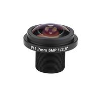Bonbela Lente de cámara de seguridad ojo de de 5 MP, gran angular de 185°, longitud focal de 1,7 mm con apertura F2.0 para cámaras de vigilancia CCTV