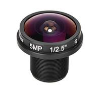 Bonbela Lente montada en C Lente ojo de Nueva placa 1.8mm 180 5MP ojo de View CCTV Cámara gran angular