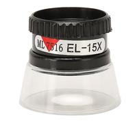 Bonbela Lupa Cilíndrica con Aumento de 15X, Lupa Compacta de Plástico ABS para Leer Joyería, Relojería con Diseño Portátil