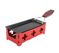 Bonbela Melter Mini Raclette Cheese Melter 20 * 10 * 7 Portable Non Stick Cheese Raclette Rotaster Bandeja para Hornear Termina Herramienta de Parrilla de Cocina en el Hogar