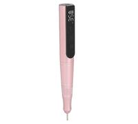 Bonbela Molinillo de Uñas Eléctrico 35000 Rpm Pulidor de Uñas Recargable Portátil Pluma Máquina Pulidora de Uñas con Control de Velocidad 6 Cabezales de Pulido para Manicura Pedicura (Rosa)