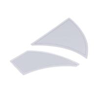 Bonbela Regla de Costura Acrílica de 2 Piezas, Regla de Plantilla de Molinete Transparente Antideslizante con Escala Fina y Precisa para Sastres Profesionales, Amantes de las