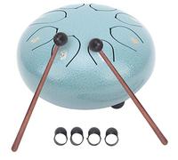 Bonbela Tambor de Lengua, Instrumento de Percusión Hecho a Mano de Acero con 8 Notas, Sonido Etéreo Similar Al de Buda, para Meditación Zen, Musicoterapia y Relajación