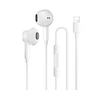 BONBELONG Auriculares con cable para iP/Hone, auriculares in-ear para ephone con micrófono, auriculares HiFi Audio estéreo, color blanco, compatible con ePhone 14/14 Pro/13/12 Mini/SE/11/X/XS/XR/8/