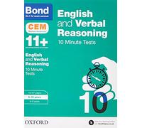 Bond 11+: English & Verbal Reasoning: CEM 10 Minute Tests: 9-10 years (Bond CEM)