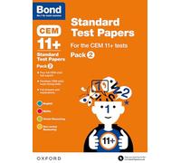 Bond 11+ Standard Test Papers: Ready for the 2026 Cambridge Select Insight exam: Pack 2 (Bond CEM)
