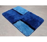 BOND Tief Azul Alfombra de Baño 60x90 CM 20 - 25 MM Pelo Alto Intenso Diseño