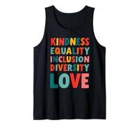 Bondad Igualdad Inclusión Diversidad Amor Empoderamiento Camiseta sin Mangas