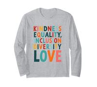Bondad Igualdad Inclusión Diversidad Amor Tipografía audaz Manga Larga