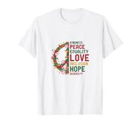 Bondad Paz Amor Igualdad Justicia Social Navidad Camiseta