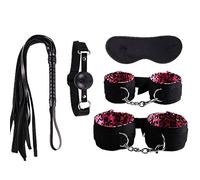 Bondage Bdsms Juguetes Las restricciones sexo conjunto Sexo Juguetes Juguetes para adultos Puños de mano para sexo Bdsms restricciones Sexo divertido red leopard print