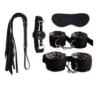 Bondage Bdsms Juguetes Las restricciones sexo conjunto Sexo Juguetes Juguetes para adultos Puños de mano para sexo Bdsms restricciones Sexo divertido yellow leopard print