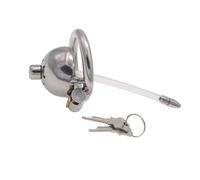 Bondage Cinturón de castidad para hombre con catéter uretra hombre BDSM dilatadores de uretra hombres hemisférica jaula de pene transpirable Cock Cage SM Chastity Belt Sexo Juguetes para los hombres