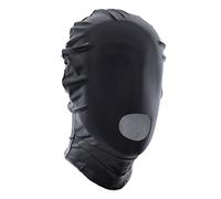 Bondage Head Mask Máscara SM Charol Capucha Cara Boca Apertura con Cremallera Juguete Sexual BDSM Fetiche Disfraces Eróticos Cosplay Juguete Sexual para Parejas Hombres y Mujeres Extremo