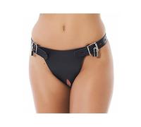 Bondage Play Arnés de Castidad de Cuero Ajustable - 205 gr