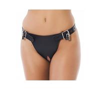 Bondage Play Arnés de Castidad de Cuero Ajustable - 205 gr