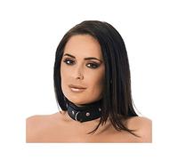 Bondage Play Collar Cuero con Anilla Grande - 80 gr