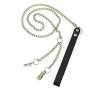 Bondage Play Correa Metálica con Pinzas Labios Vaginales - 120 gr