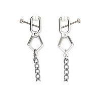 Bondage Play Pinzas oara Pezones con Cadena Ajustable - 133 gr