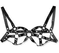 Bondage Play Sujetador Ajustable de Cuero - 100 gr