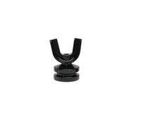 Bondage Plug Silicona Boca Abierta Mordaza Embutidora Oral Restricción BDSM Esclavo Relleno Anal Plug Dilatador(Y BLACK)