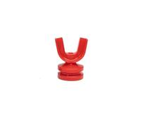 Bondage Plug Silicona Boca Abierta Mordaza Embutidora Oral Restricción BDSM Esclavo Relleno Anal Plug Dilatador(Y RED)