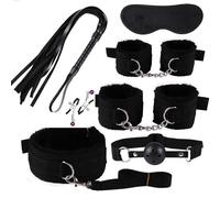 Bondage Set Juego de abrazaderas para pezones, cuerda erótica, juguetes sexuales Bondage BDSM Para, cola anal para parejas y mujeres