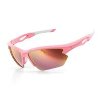 BONDDI Gafas de Sol Deportivas, Gafas de Sol Deportivas Polarizadas para Hombre y Mujer, Protección UV400, Montura TR90 Ligera y Envolvente para Ciclismo Pesca Golf Running Conducción Esquí Senderismo