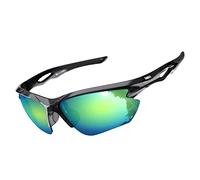 BONDDI Gafas de Sol Deportivas, Gafas de Sol Deportivas Polarizadas para Hombre y Mujer, Protección UV400, Montura TR90 Ligera y Envolvente para Ciclismo Pesca Golf Running Conducción Esquí Senderismo