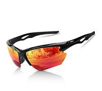 BONDDI Gafas de Sol Deportivas, Gafas de Sol Deportivas Polarizadas para Hombre y Mujer, Protección UV400, Montura TR90 Ligera y Envolvente para Ciclismo Pesca Golf Running Conducción Esquí Senderismo