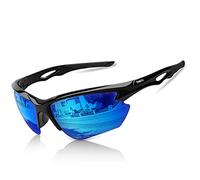 BONDDI Gafas de Sol Deportivas, Polarizadas para Hombre y Mujer, Protección UV400, Montura TR90 Ligera y Envolvente para Ciclismo Pesca Golf Running Conducción Esquí Senderismo