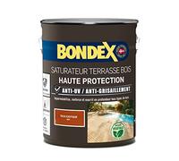 BONDEX - Saturador para terrazas de madera exterior - Anti-UV, anti grisáceo - Teck - 5 litros