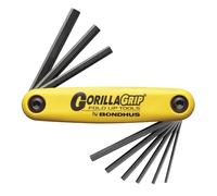 Bondhus. Navaja GorillaGrip 9 llaves hexagonales en pulgadas (5/64-1/4")