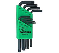 Bondhus. Juego de 8 llaves cortas en L Torx ProGuard (T9 a T40)