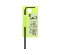 Bondhus 71809 T9 ProHold - Llave en L etiquetada y codificada por barras con acabado ProGuard y brazo largo, 2.9 pulgadas