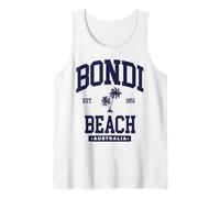 Bondi Beach Australia Vacaciones Modo Playa Palmera Camiseta sin Mangas