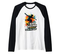 Bondi Skatepark Australia Skate La Costa Camiseta Manga Raglan