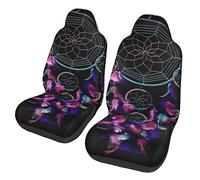 BONDIJ Dream Catcher - Juego de 2 fundas de asiento de coche, suaves y finas, para sedán, SUV, camión, accesorios de automóvil
