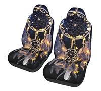 BONDIJ Dream Catcher - Juego de 2 fundas de asiento de coche, suaves y finas, para sedán, SUV, camión, accesorios de automóvil