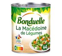 Bonduelle - De Macedonia 530G Verduras - Lot De 4 - Precio Por Lote - Entrega Rápida