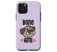 Bone AMI Bon Buen Amigo Divertido Perro Francés Dueño Meme Carcasa para iPhone 11 Pro